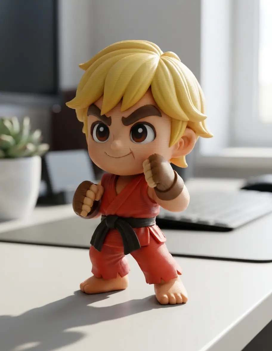 Ken Chibi 3D – Street Fighter Figure