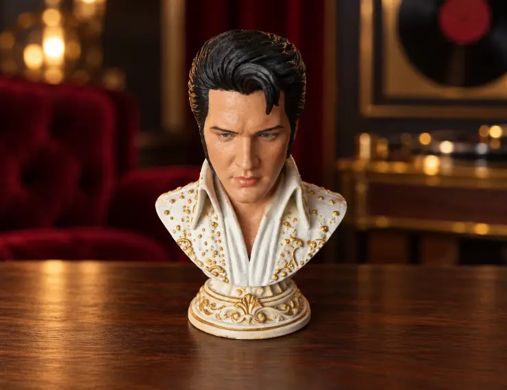 Elvis Presley Bust – Ornate Display Sculpture