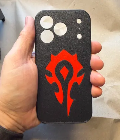 iPhone 17 Pro Case – For The Horde Crimson Emblem Edition