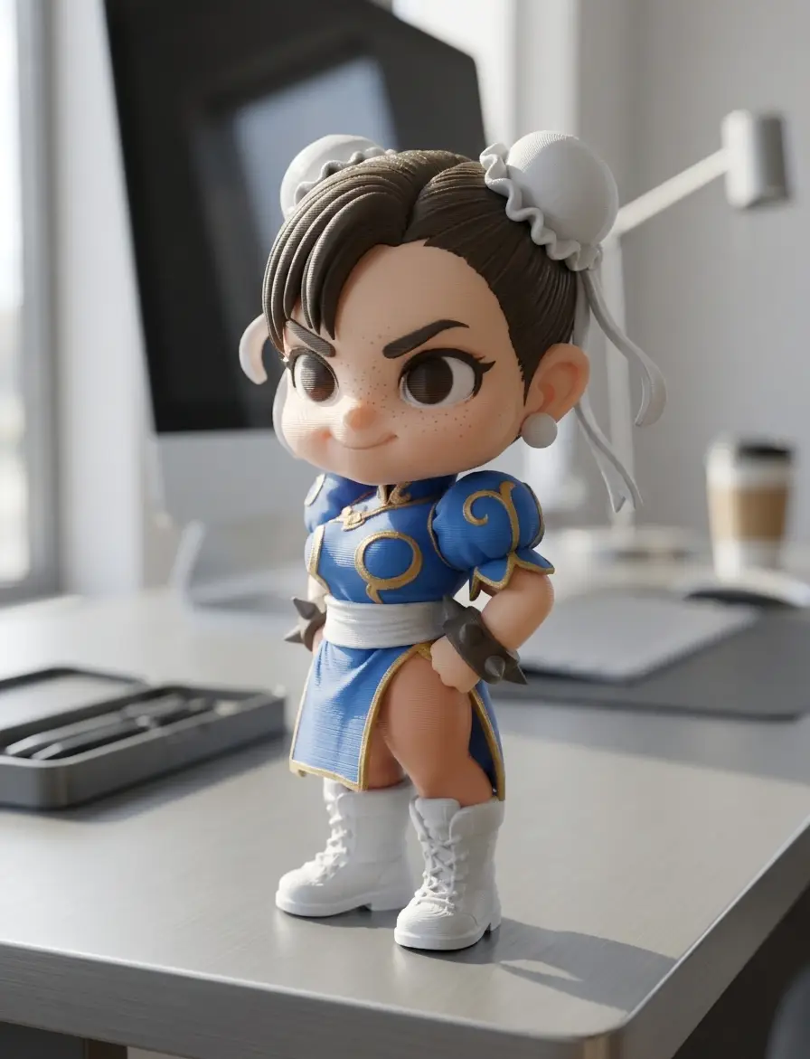 Chun-Li Chibi 3D – Street Fighter Figure