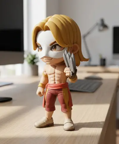 Vega Chibi 3D – Street Fighter Figure