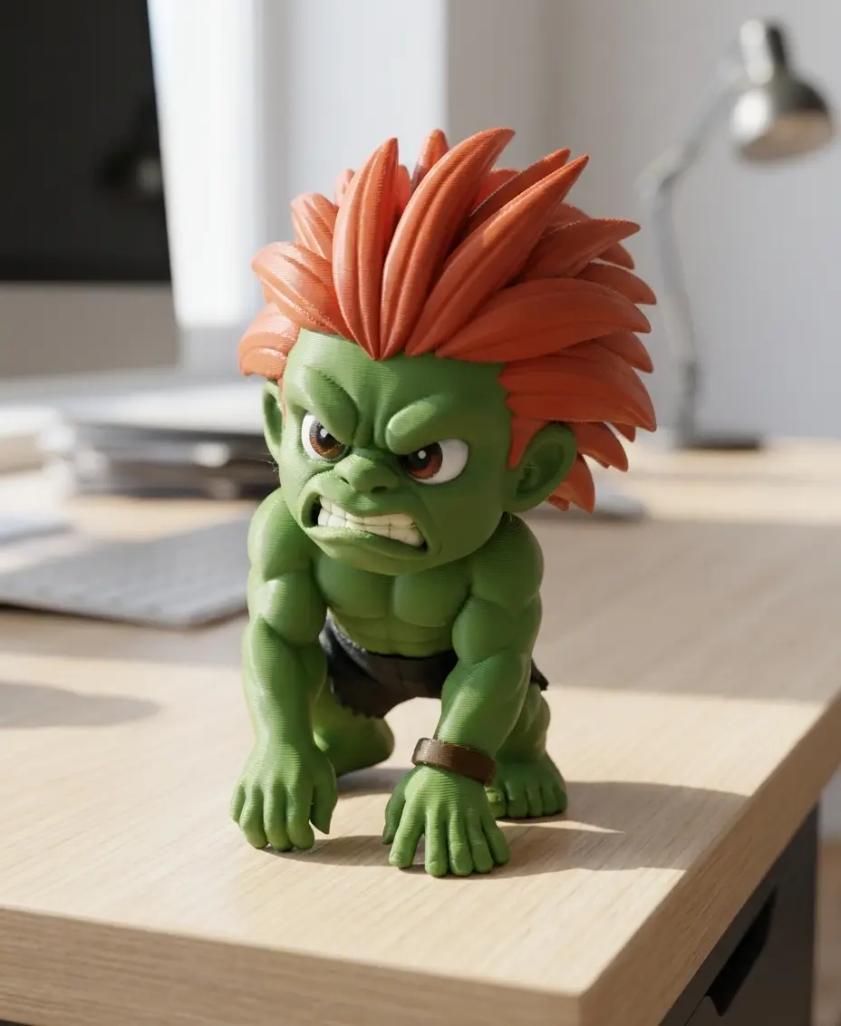 Blanka Chibi 3D – Street Fighter Figure